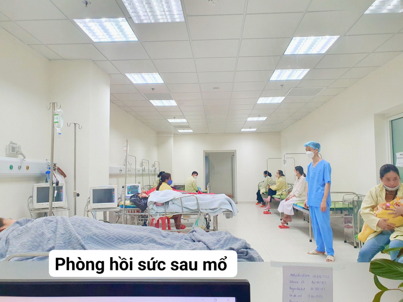 Phòng hồi sức sau mổ tại bệnh viện Phụ sản Hải Dương