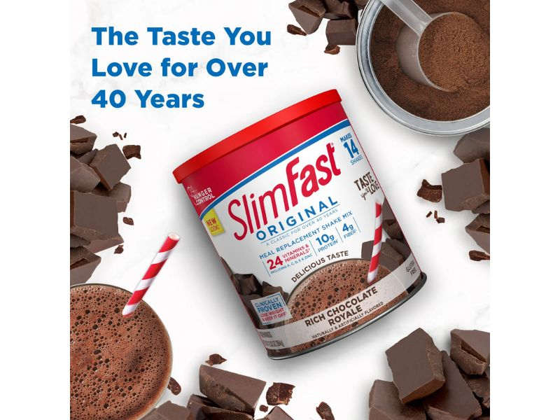 Bột sữa Socola Slim-Fast Shake Mix Chocolate Royale