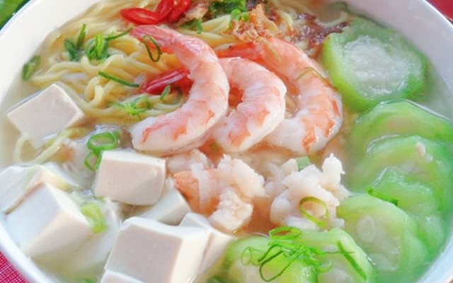 Canh mướp đậu phụ