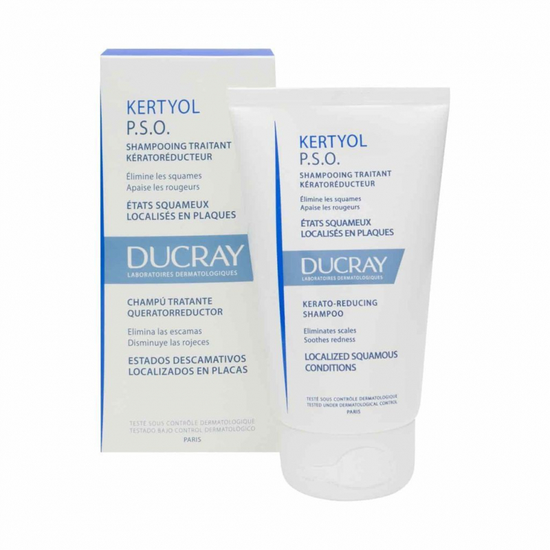 Dầu gội cho da bị gàu mảng, vảy nến Ducray Kertyol Pso Caprylic Shampoo