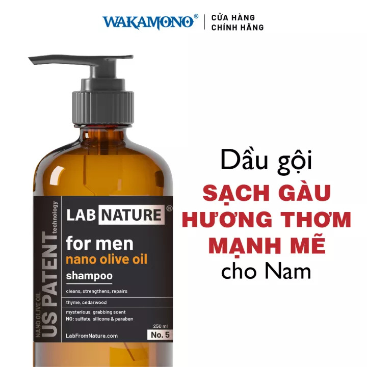 Dầu gội dành cho nam Wakamono Lab Nature No.5