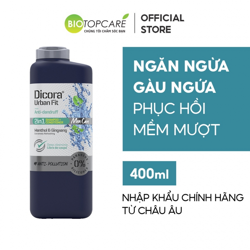 Dầu gội nam ngăn ngừa gàu Dicora Urban Fit Anti-dandruff