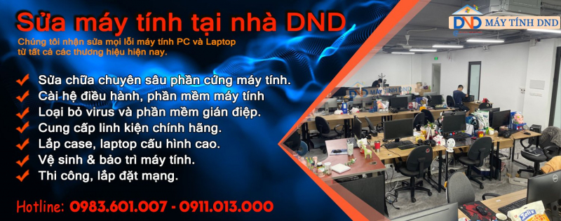 Sửa máy tính tại nhà Hà Nội - 24/7