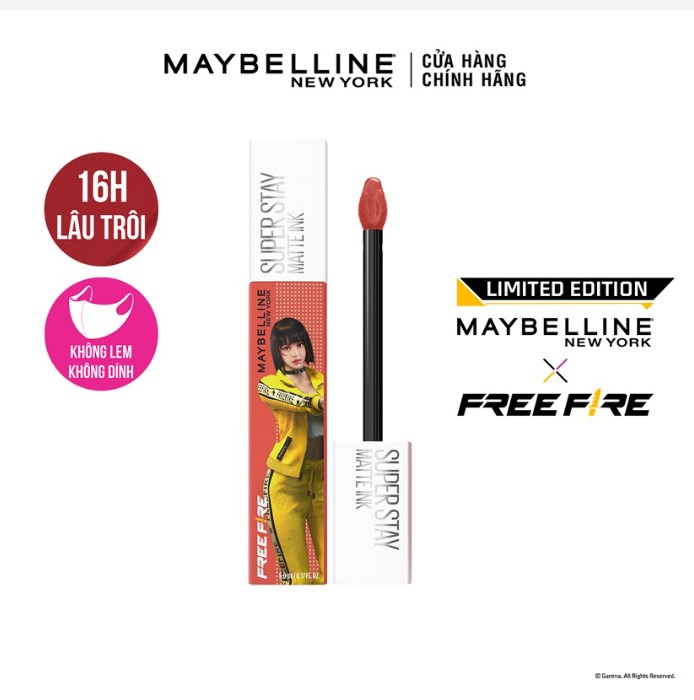 Maybelline New York Super Stay Matte Ink Free Fire Edition Lipstick