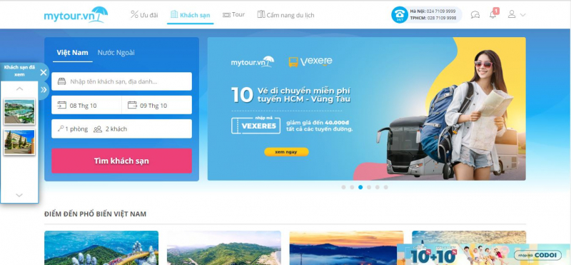 Trang Web của Mytour