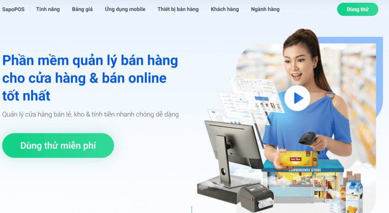 Phần mềm quản lý cửa hàng hoa và quà tặng Sapo