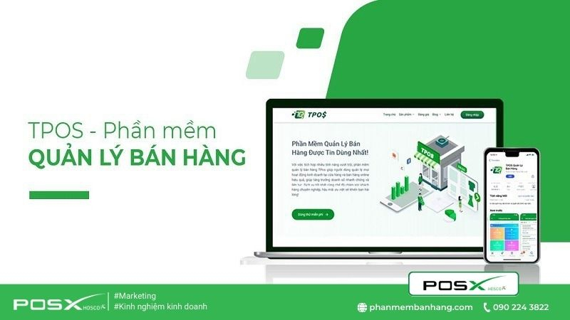 Phần mềm quản lý cửa hàng hoa và quà tặng Tpos