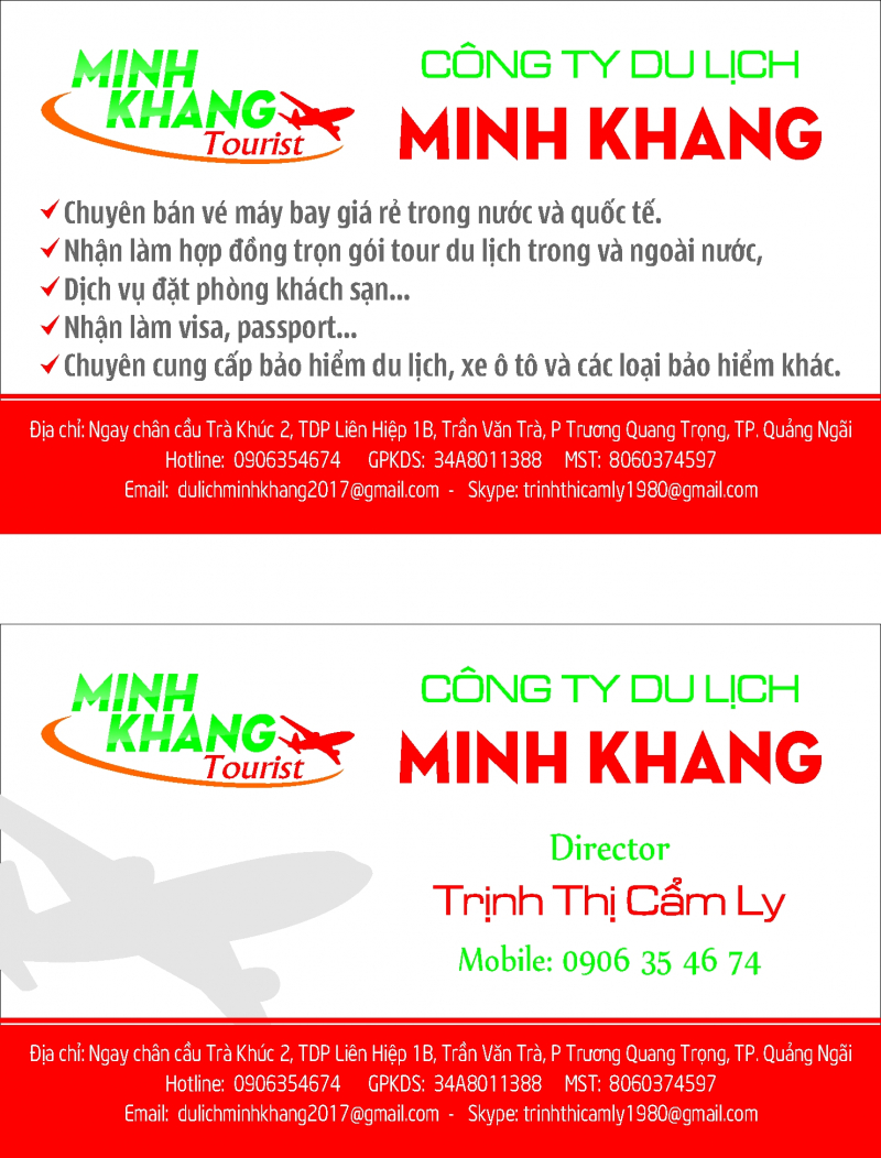 Phòng vé máy bay Minh Khang