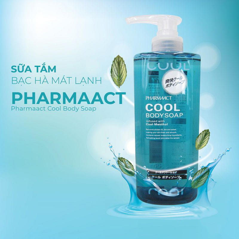 Sữa tắm Kumano Pharmaact Cool Body Soap mát lạnh dành cho nam giới