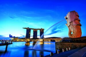 Merlion là biểu tượng của đất nước Singapore