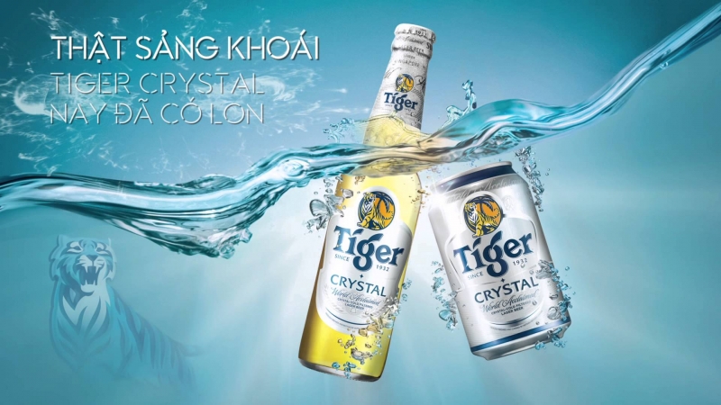 Tiger Crystal chai và lon