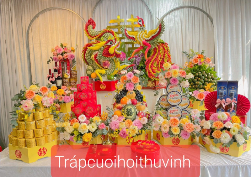 Tráp cưới hỏi Thư Vinh