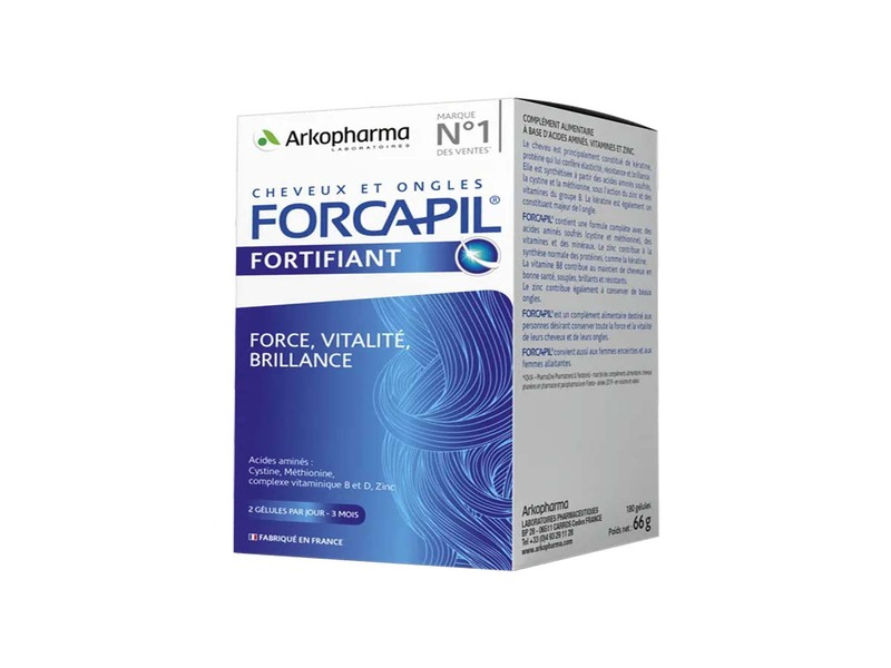 Viên uống ngừa rụng tóc, dưỡng tóc khỏe bóng mượt Arkopharma Forcapil Fortifiant
